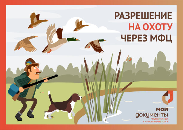 Получить разрешение на охоту теперь можно в центрах «Мои Документы»!.